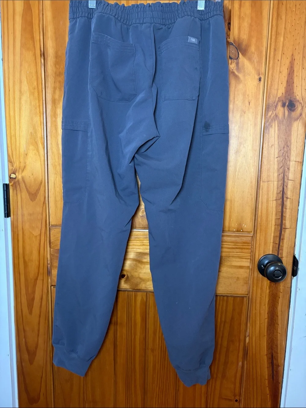 Figs Zamora Scrubs Jogger Pants Gray Pink Drawstring Technical Collection Medium